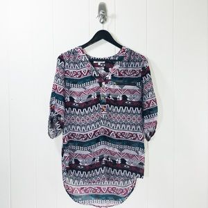 Wishful Park Aztec Blouse